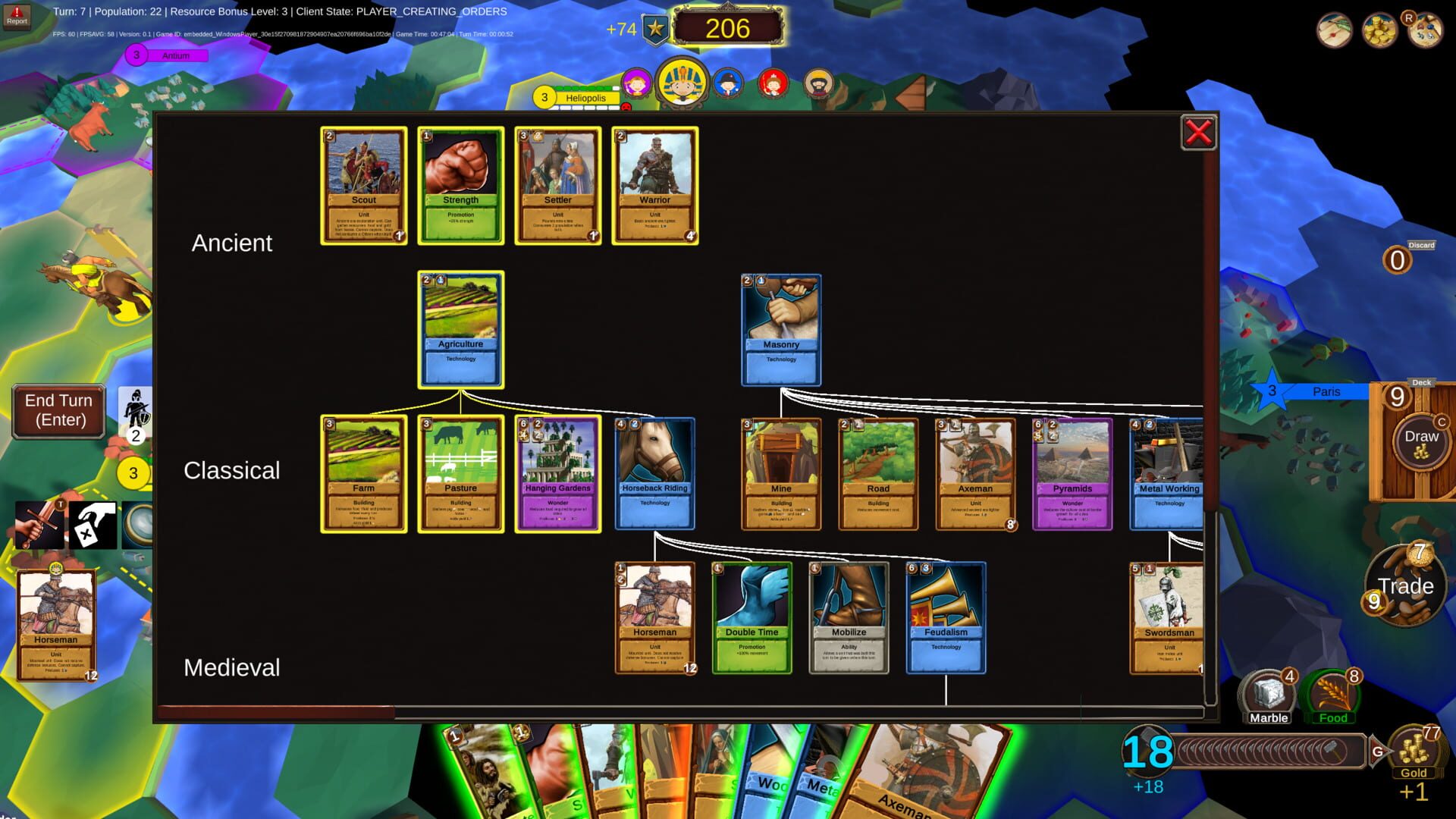Screenshot for Hexarchy