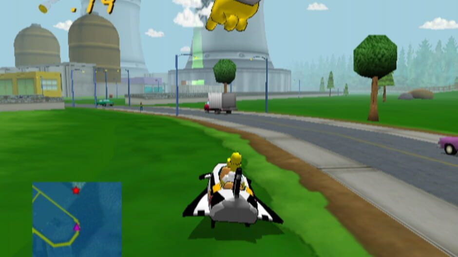 Screenshot for The Simpsons: Road Rage