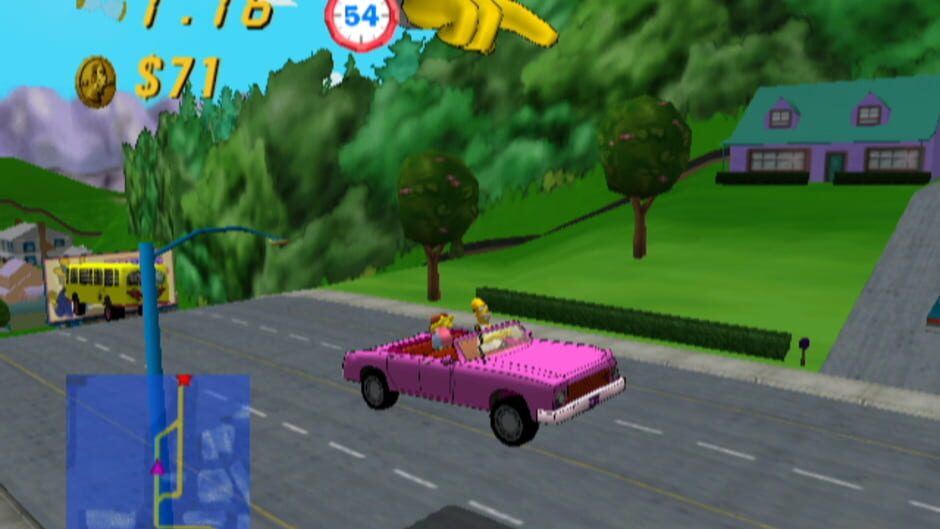 Screenshot for The Simpsons: Road Rage