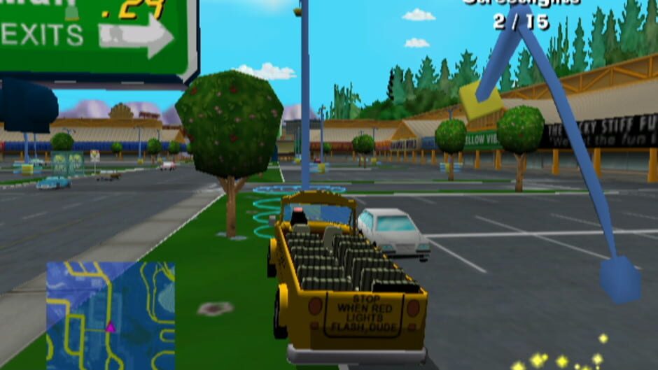 Screenshot for The Simpsons: Road Rage