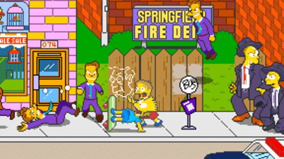 Screenshot for The Simpsons Arcade Game