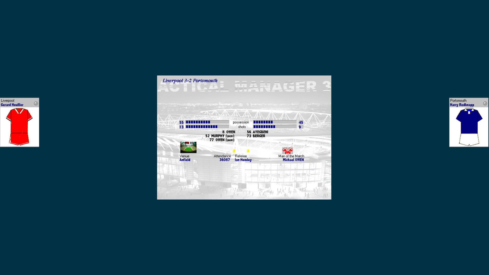 Screenshot for Tactical Manager 3