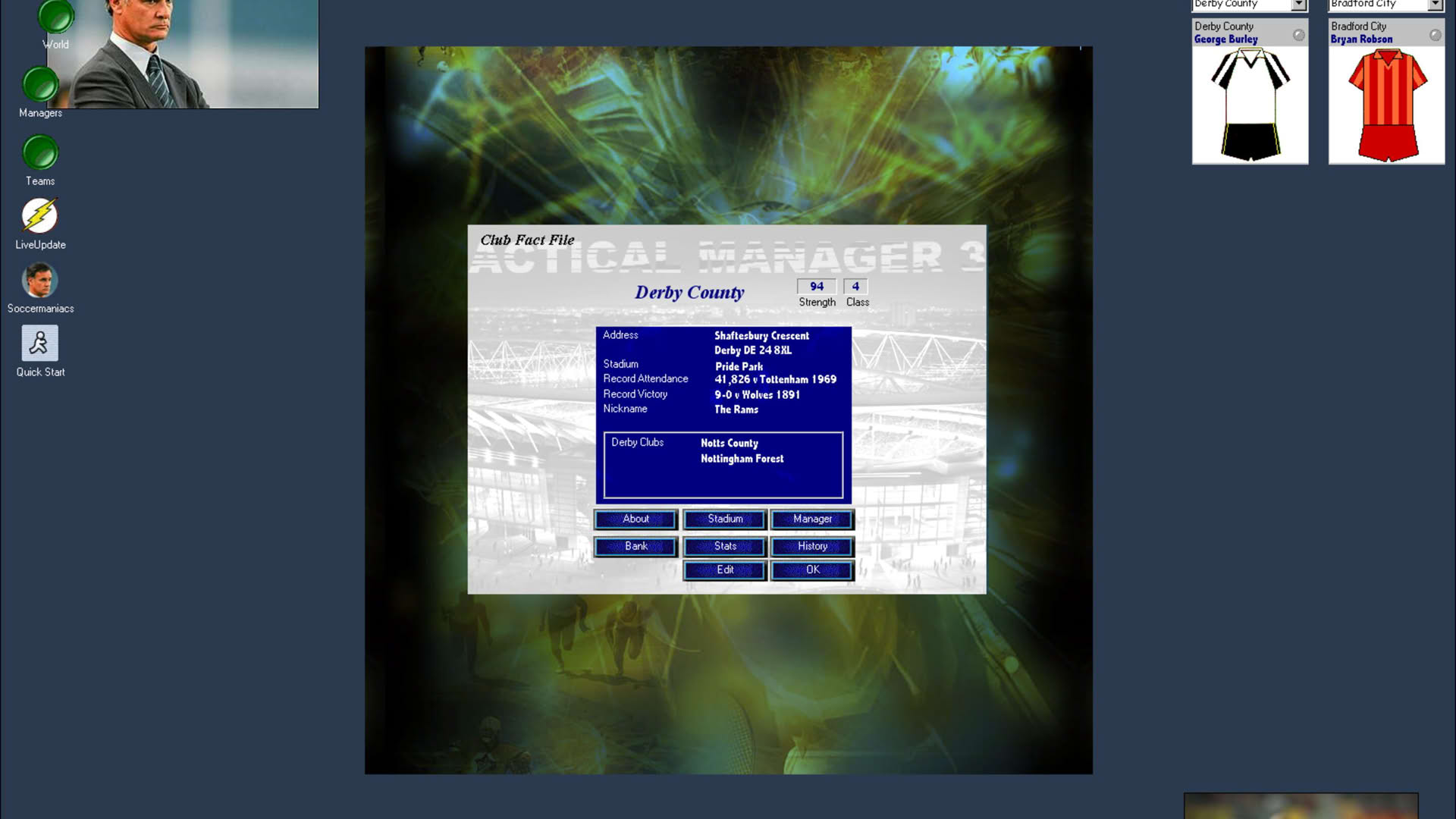 Screenshot for Tactical Manager 3