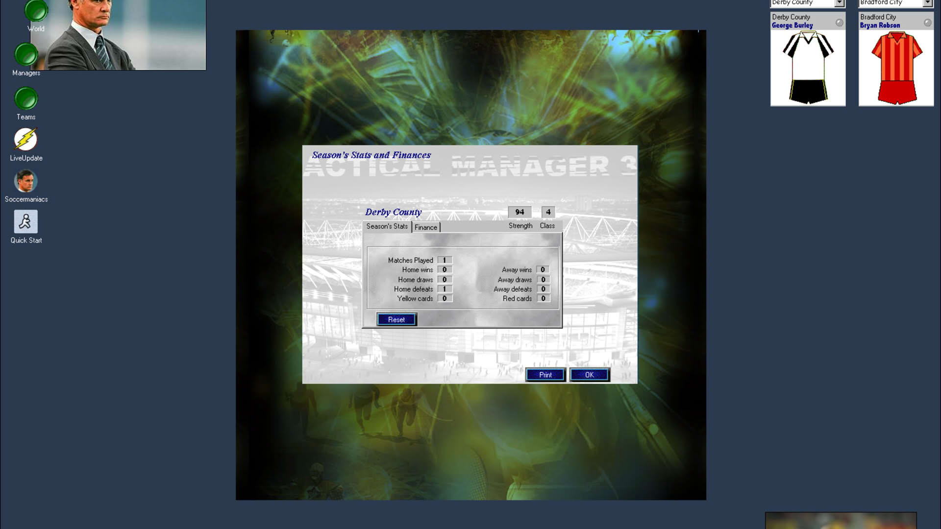 Screenshot for Tactical Manager 3