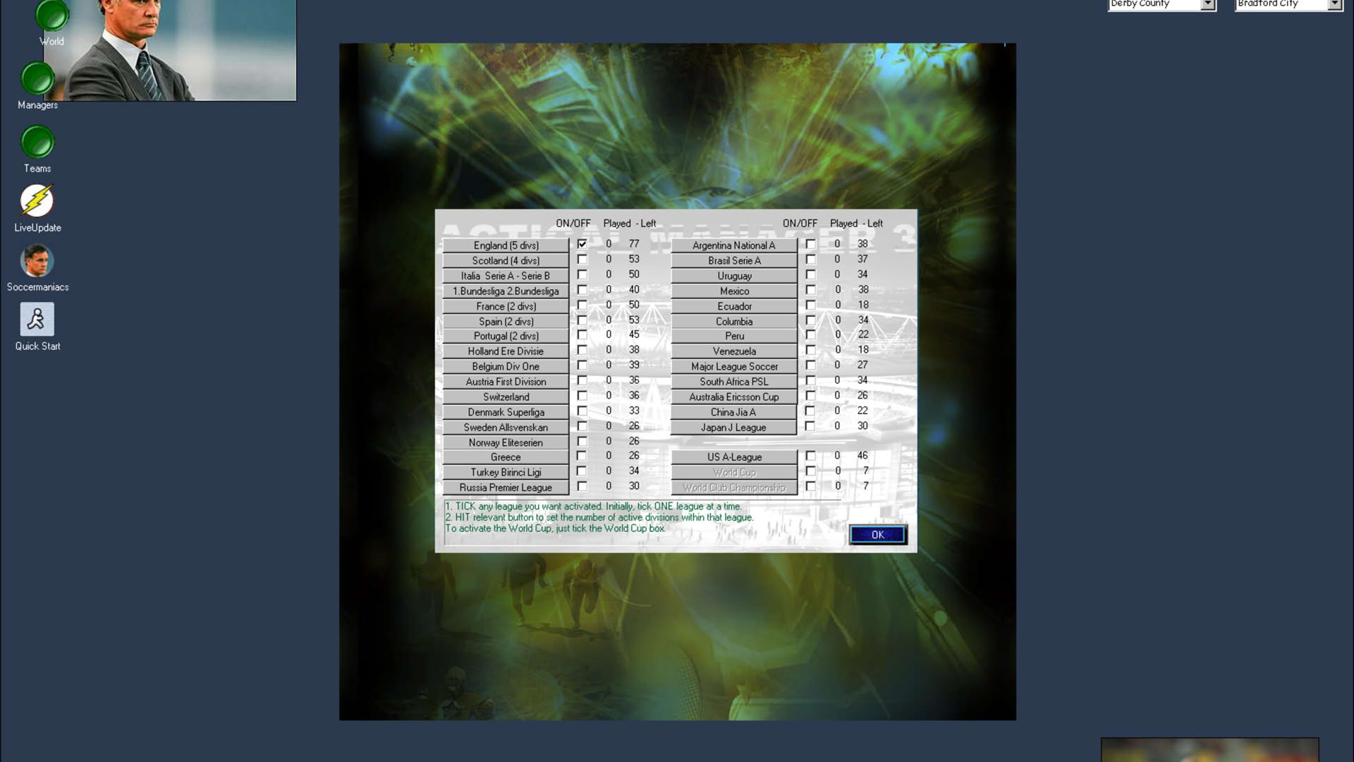 Screenshot for Tactical Manager 3