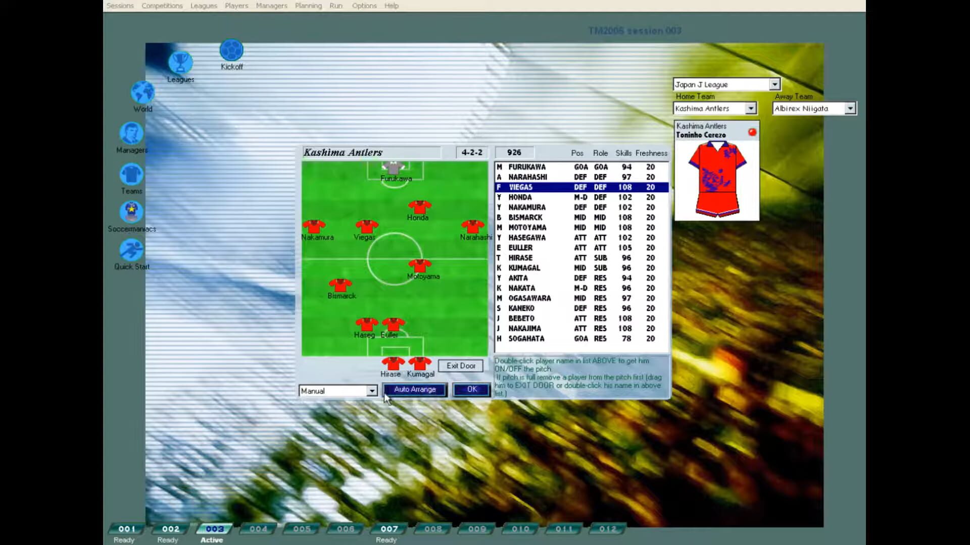 Screenshot for Tactical Manager 2006