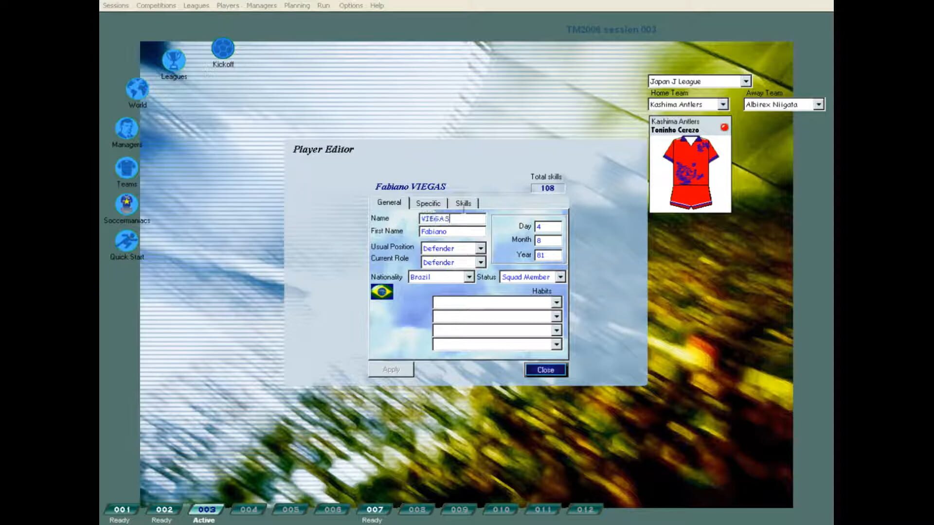 Screenshot for Tactical Manager 2006