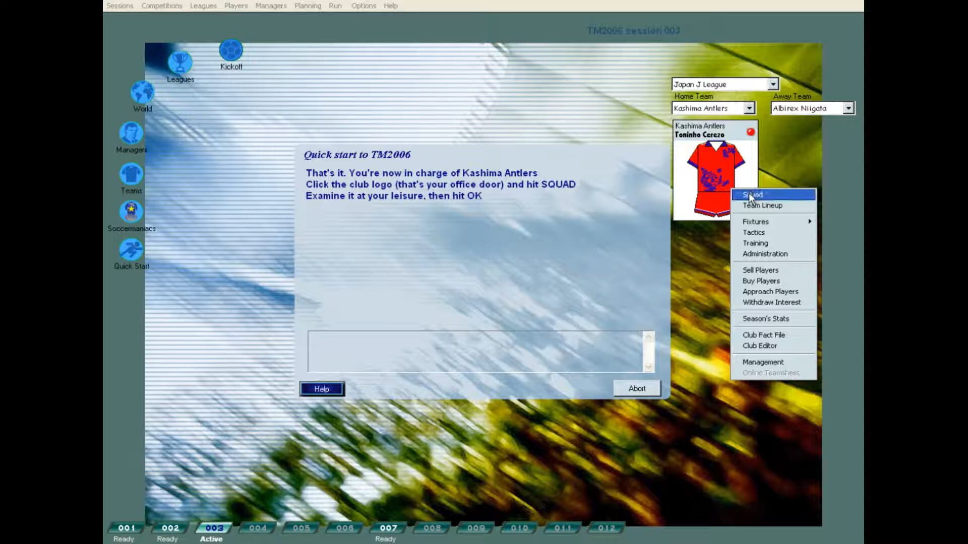 Screenshot for Tactical Manager 2006