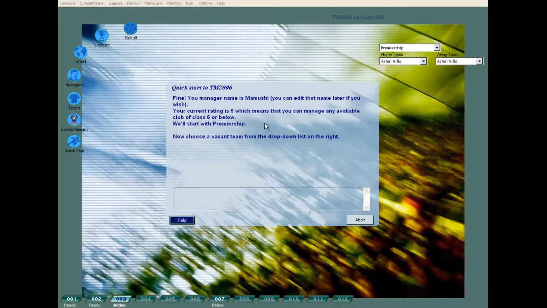 Screenshot for Tactical Manager 2006