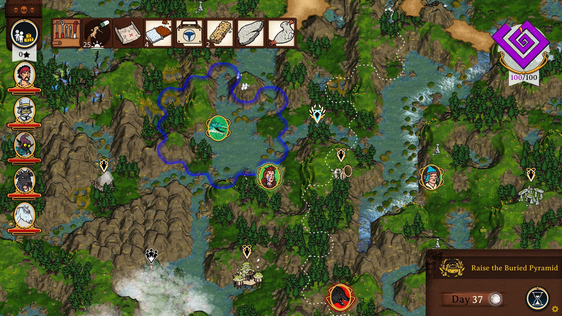 Screenshot for Curious Expedition 2: Highlands of Avalon