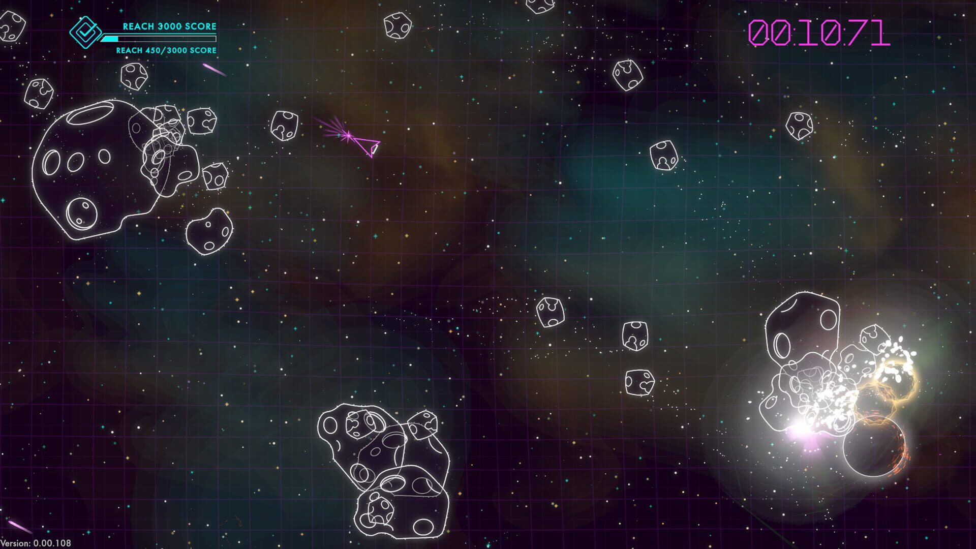 Screenshot for Asteroids: Recharged