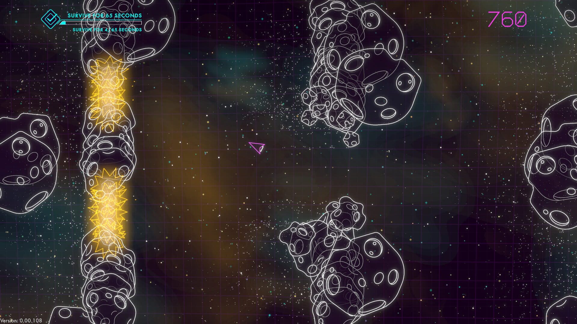 Screenshot for Asteroids: Recharged