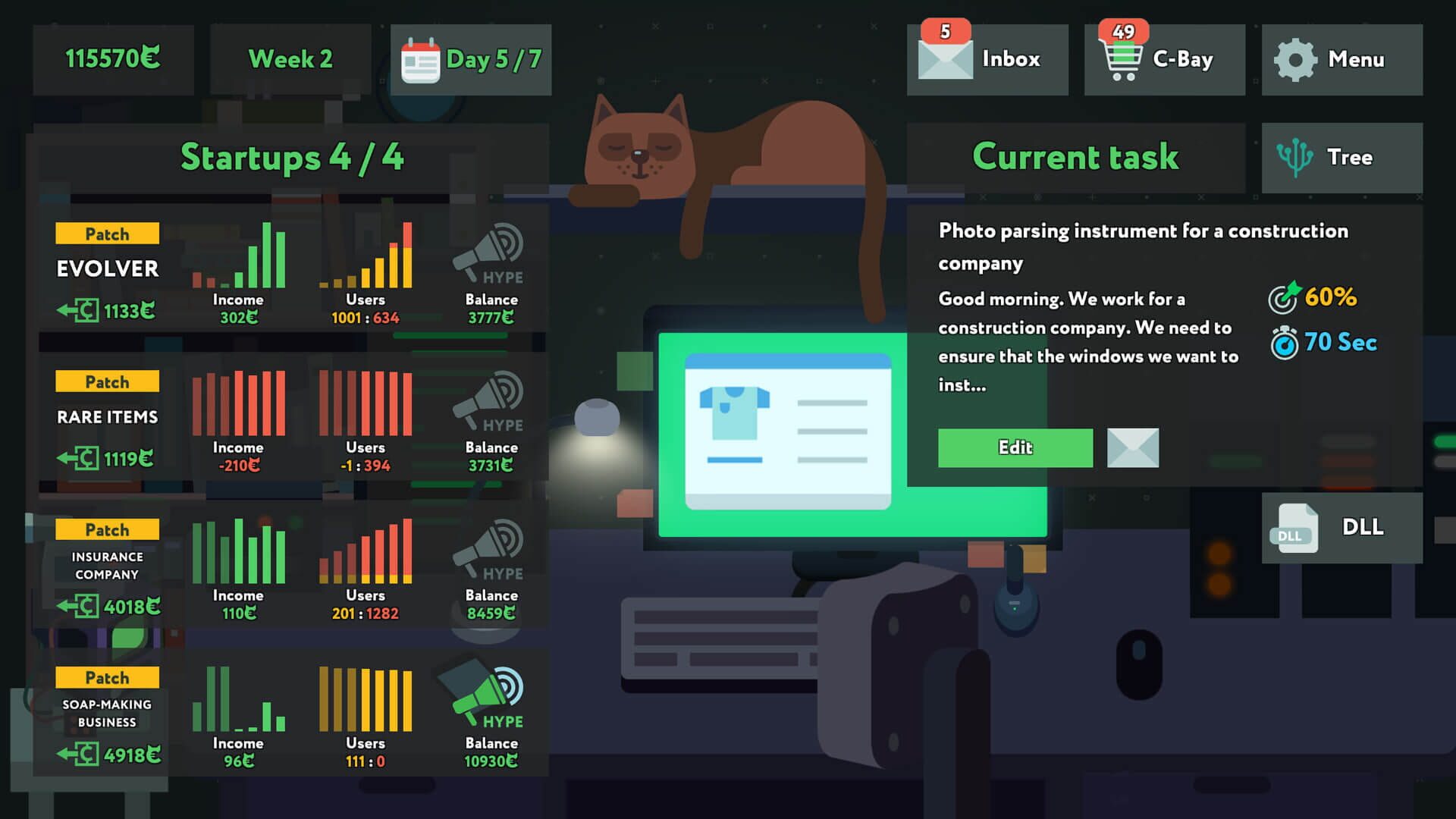 Screenshot for while True: learn()