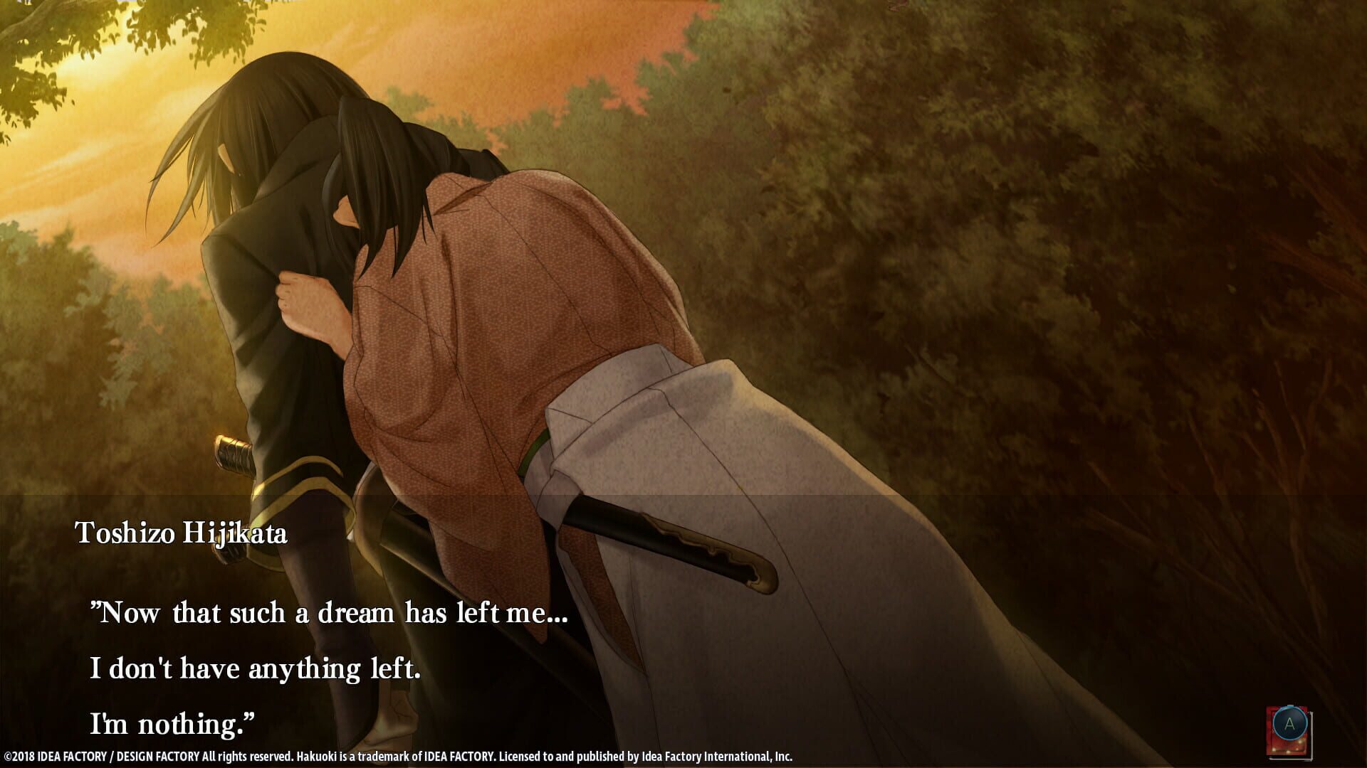 Screenshot for Hakuoki: Edo Blossoms