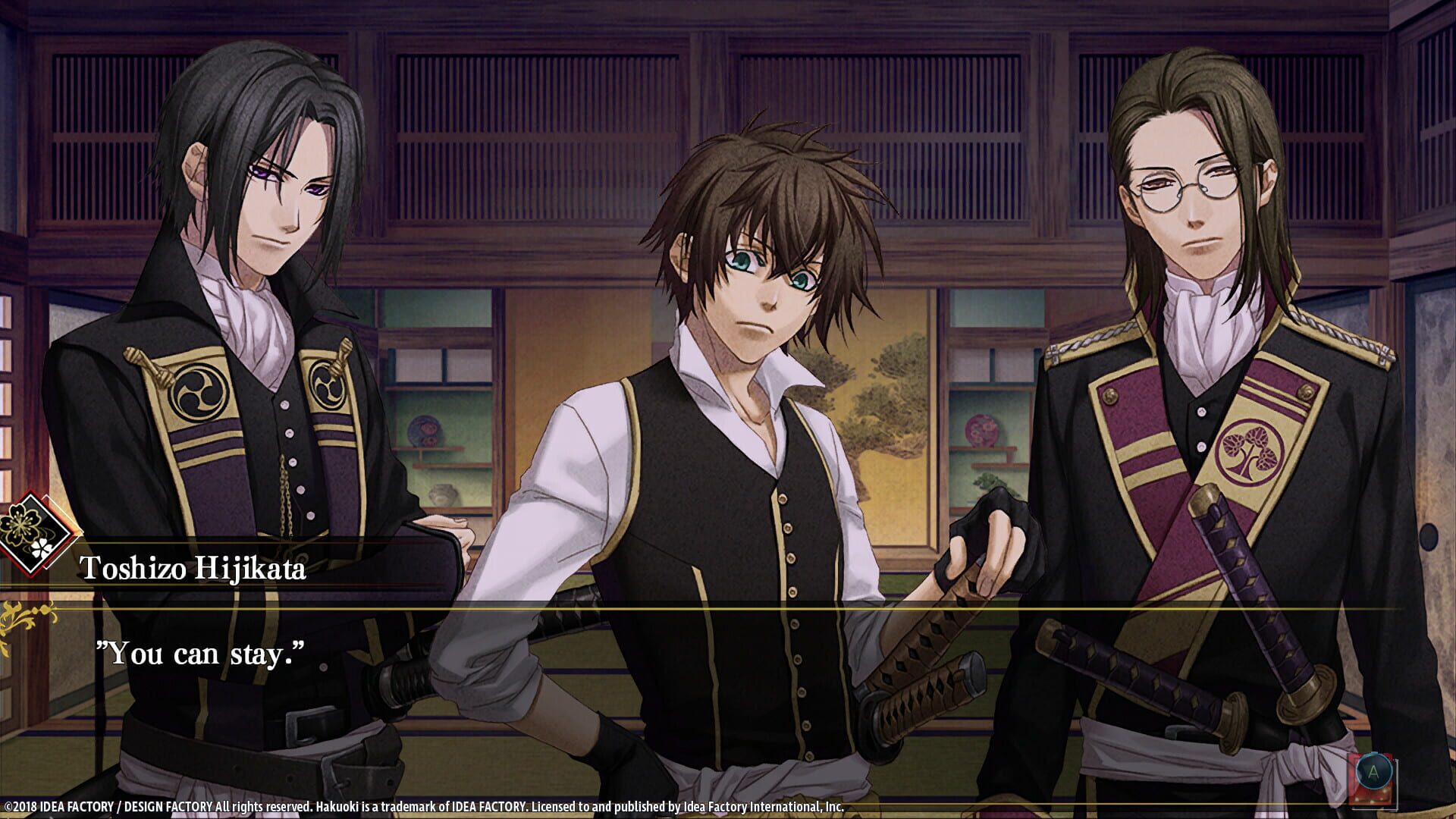 Screenshot for Hakuoki: Edo Blossoms