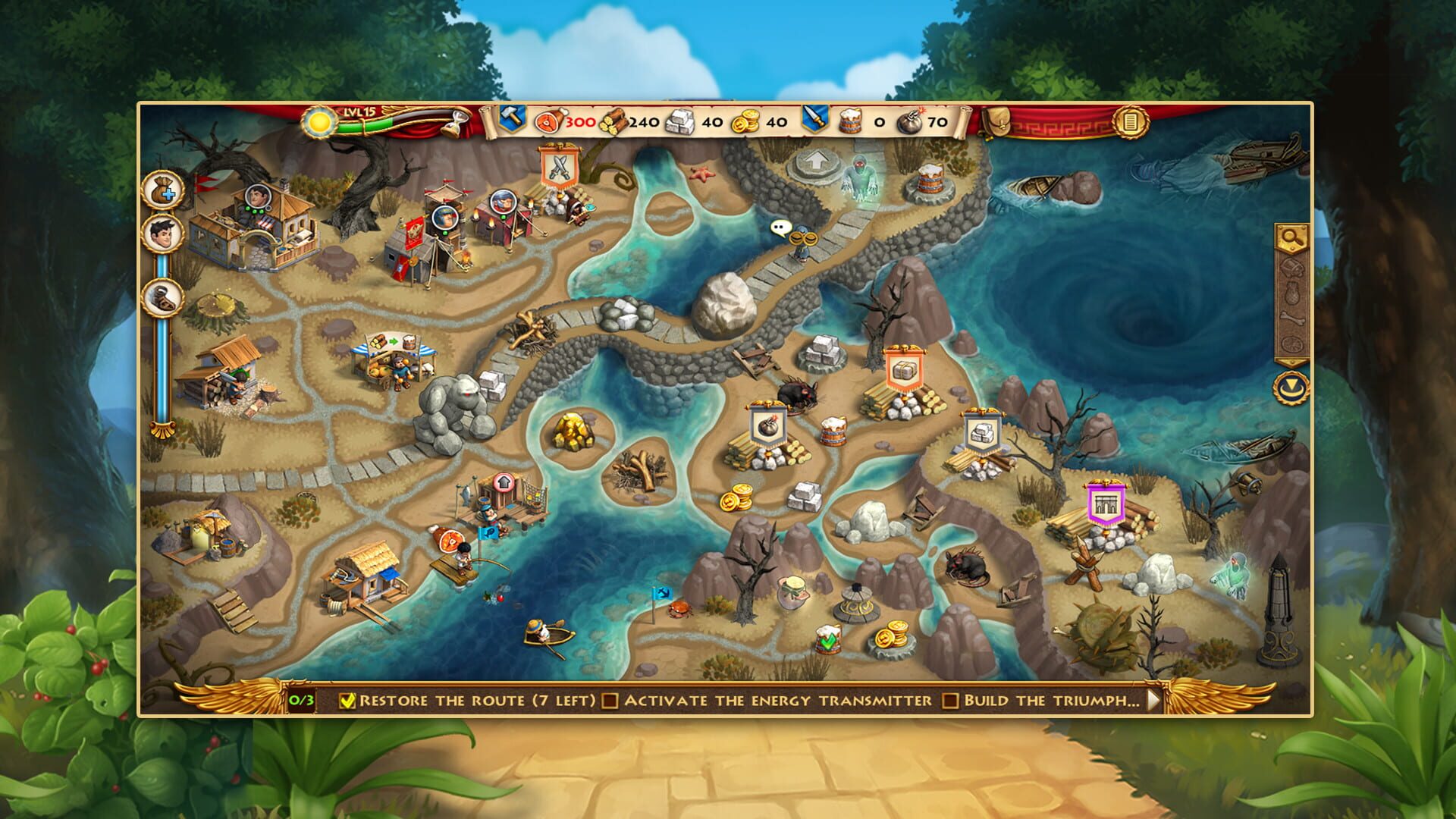 Screenshot for Roads of Rome: Portals - Collector's Edition