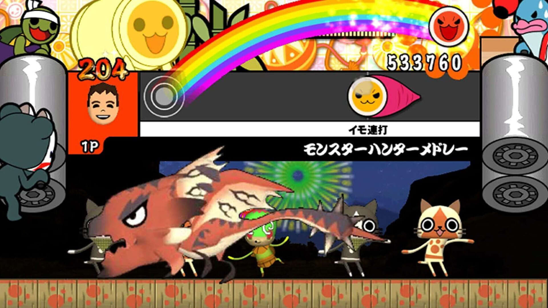 Screenshot for Taiko no Tatsujin Wii: Minna de Party Sandaime