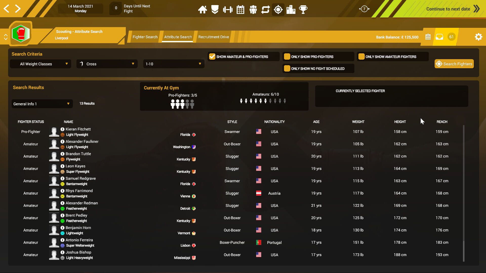 Screenshot for Boxing Club Manager