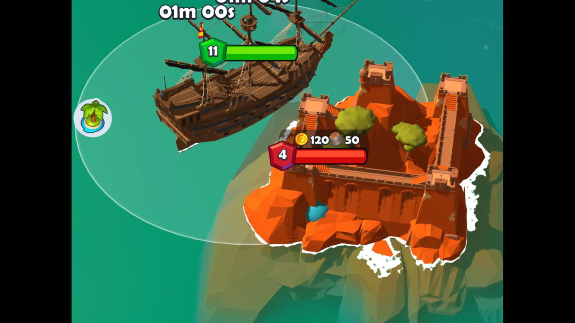 Screenshot for Pirate Raid: Caribbean Battle