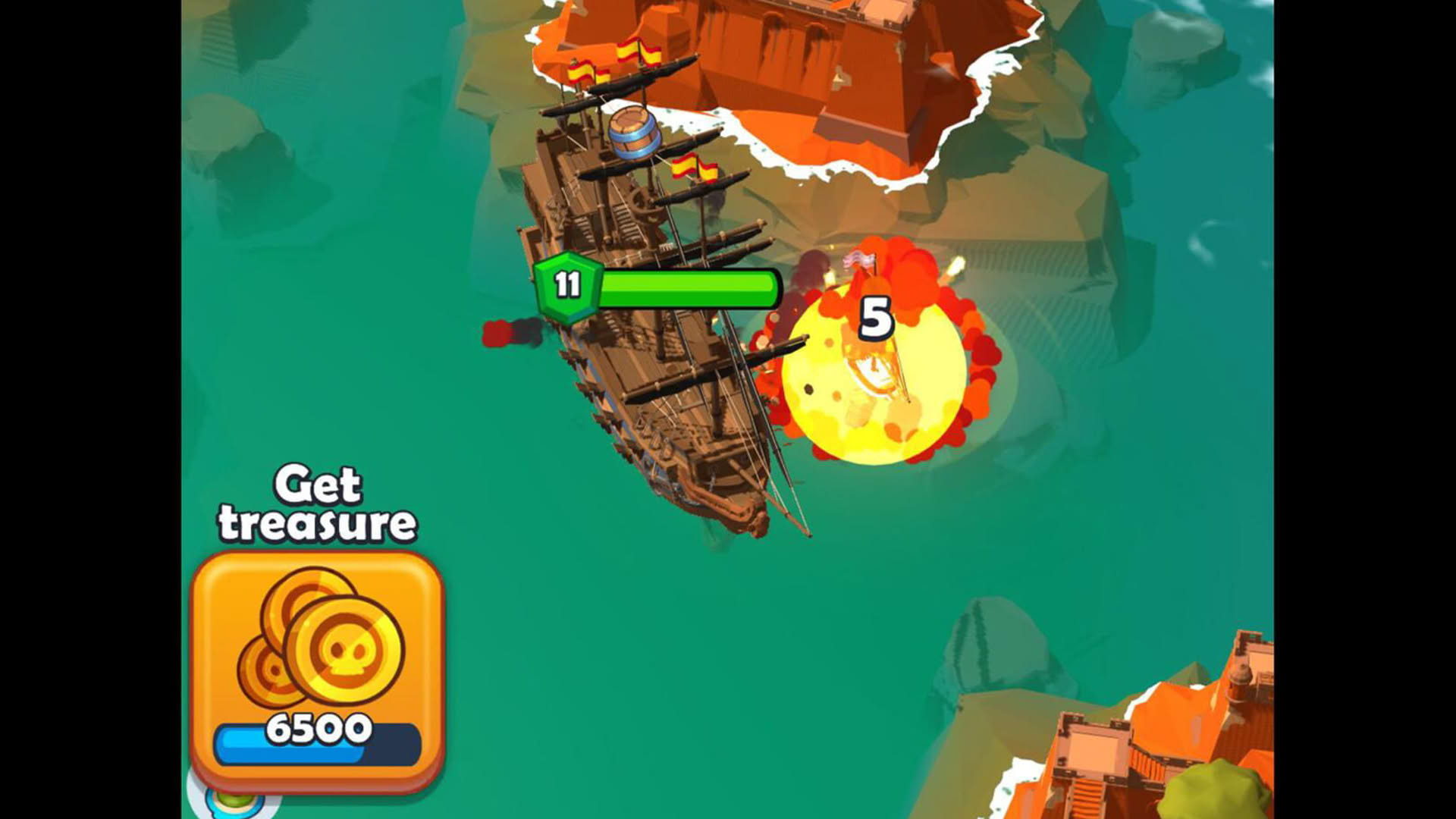 Screenshot for Pirate Raid: Caribbean Battle