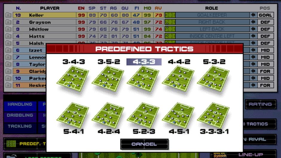 Screenshot for Premier Manager 97
