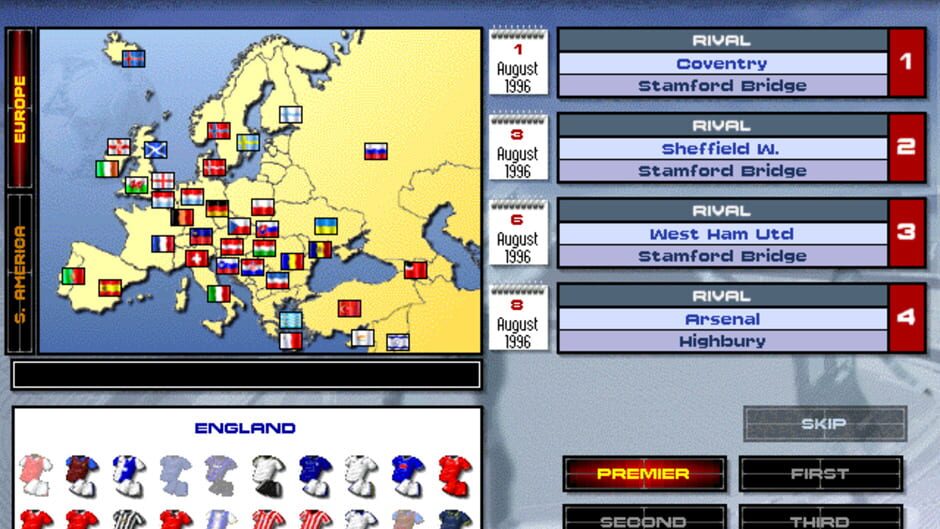 Screenshot for Premier Manager 97