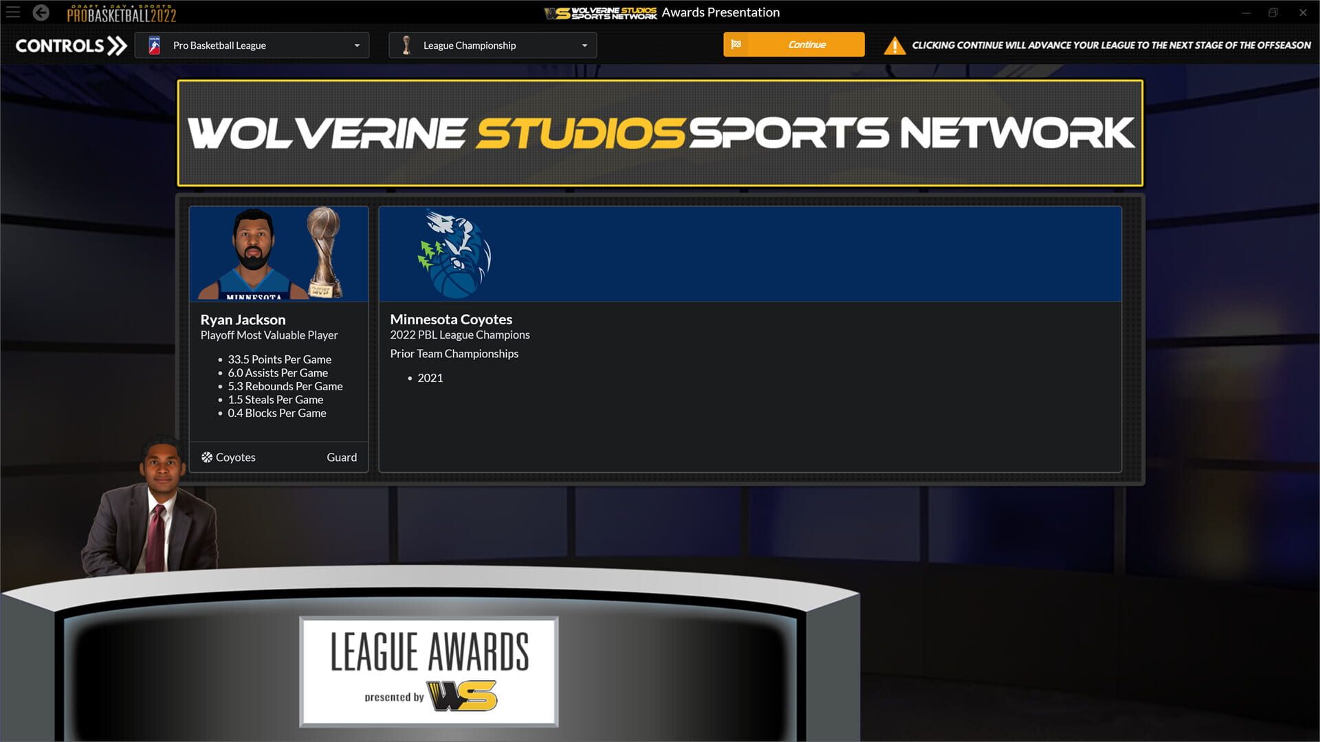 Screenshot for Draft Day Sports: Pro Basketball 2022