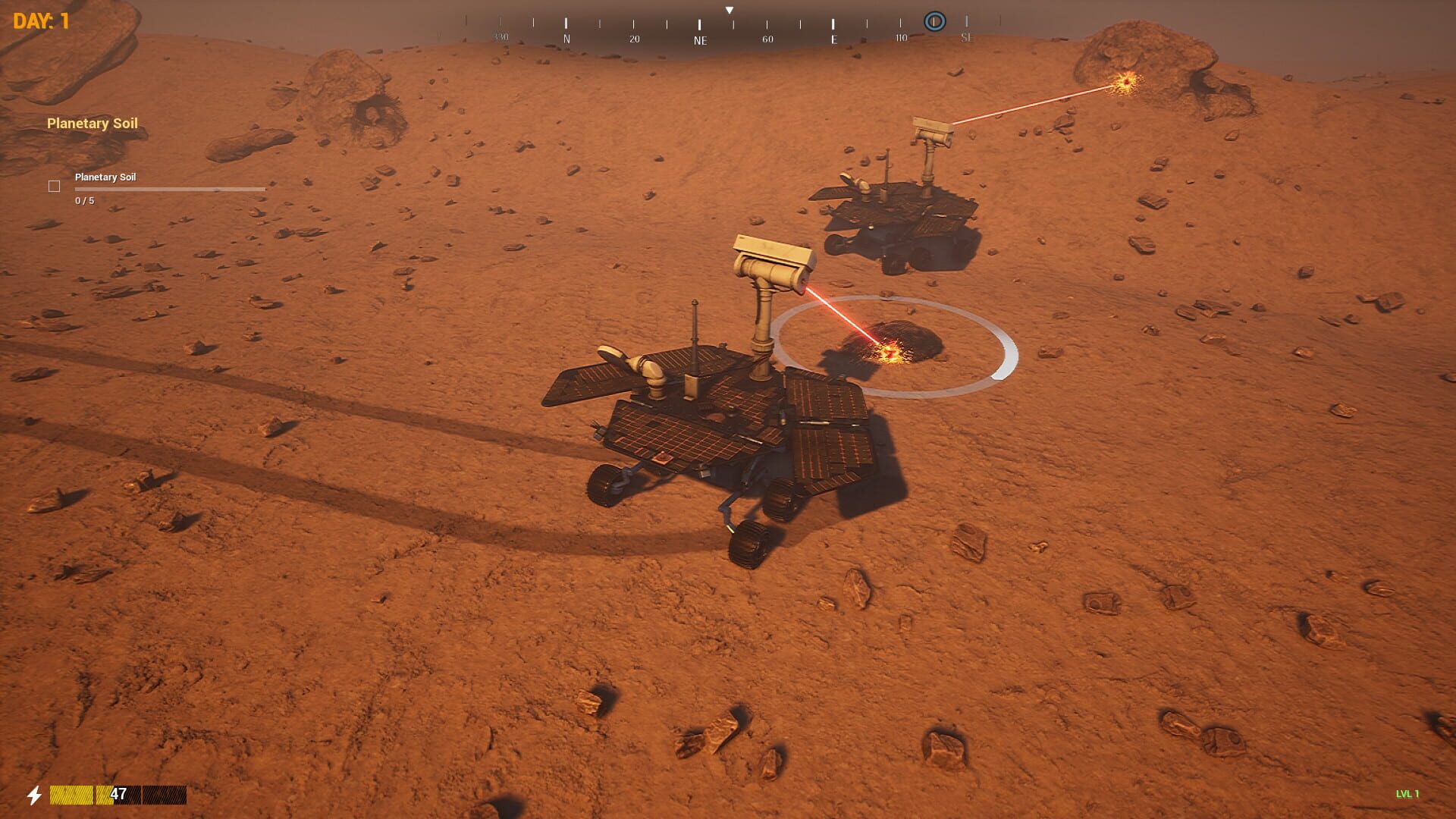 Screenshot for Mars Rover Simulator