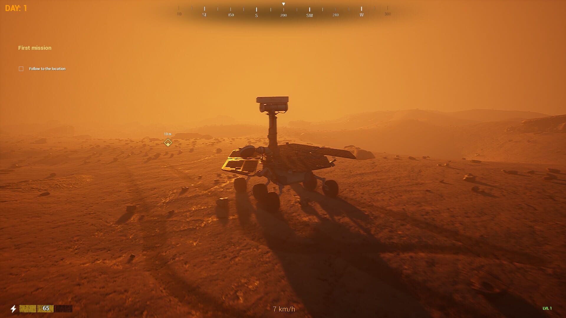 Screenshot for Mars Rover Simulator