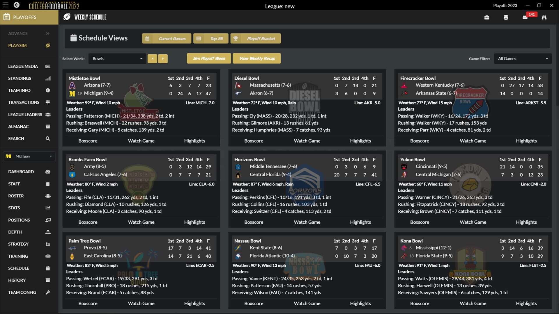 Screenshot for Draft Day Sports: College Football 2022