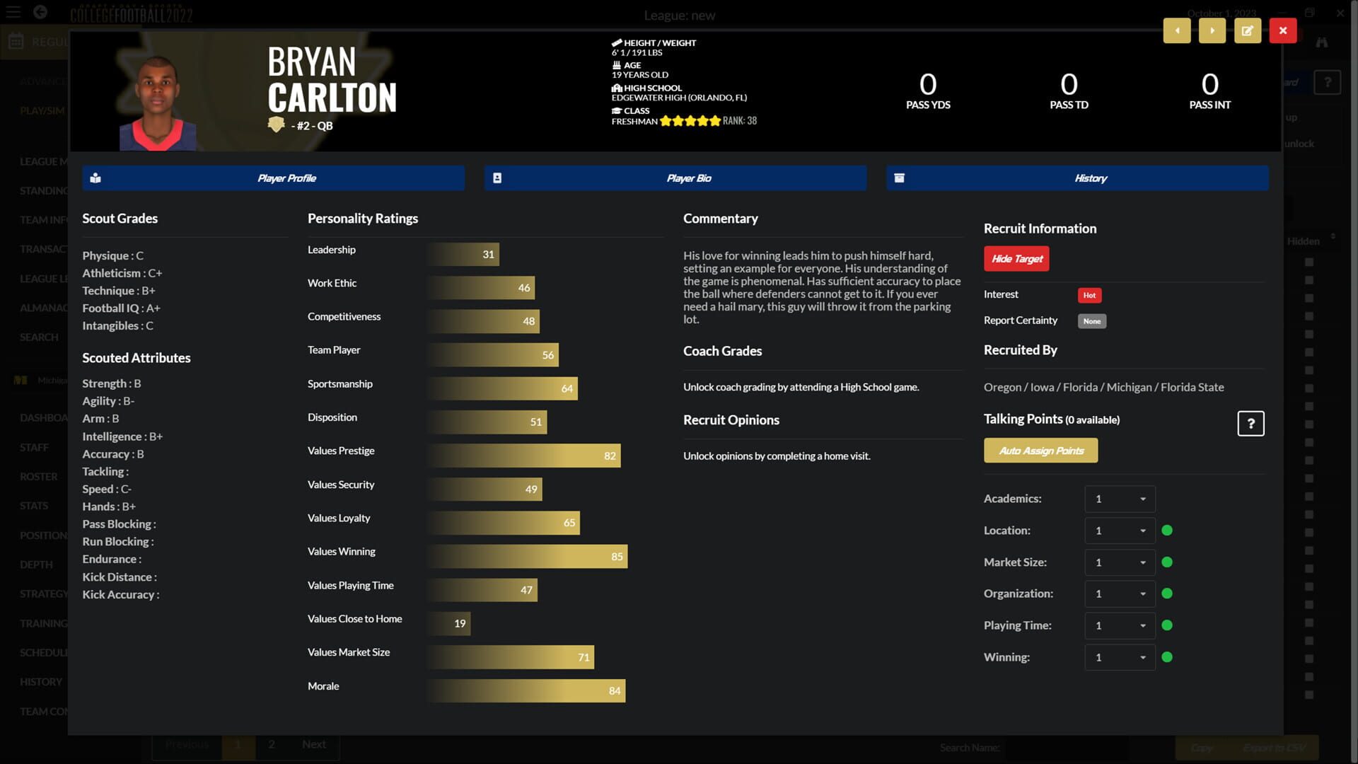 Screenshot for Draft Day Sports: College Football 2022