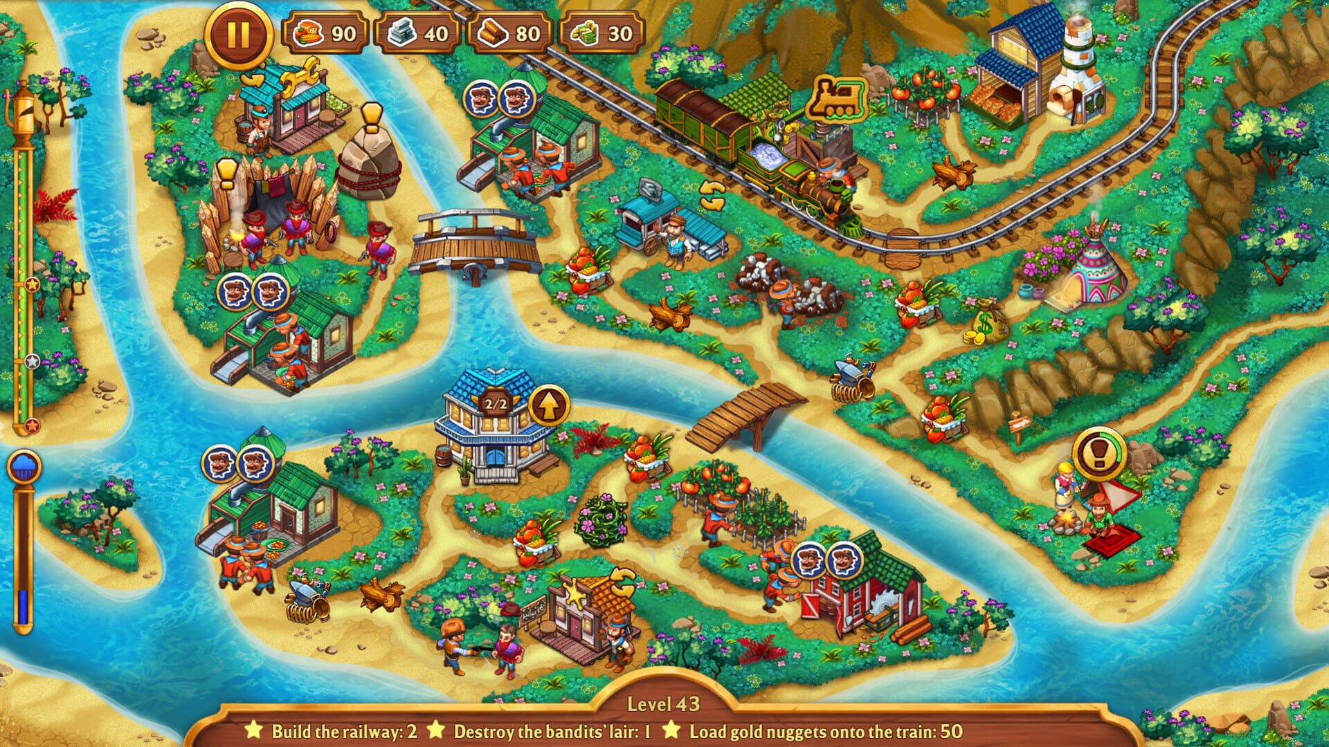 Screenshot for Golden Rails: Road to Klondike