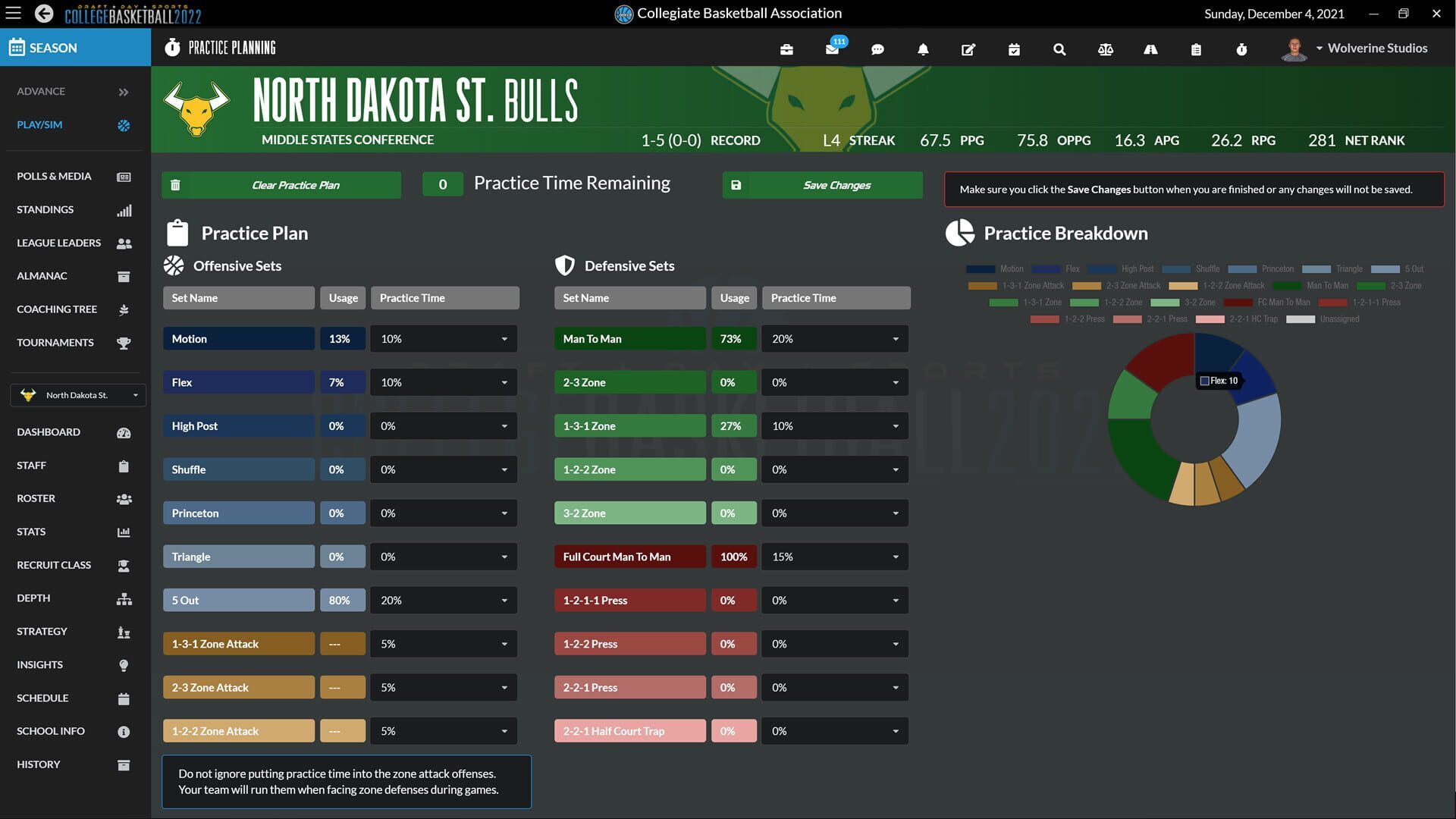 Screenshot for Draft Day Sports: College Basketball 2022