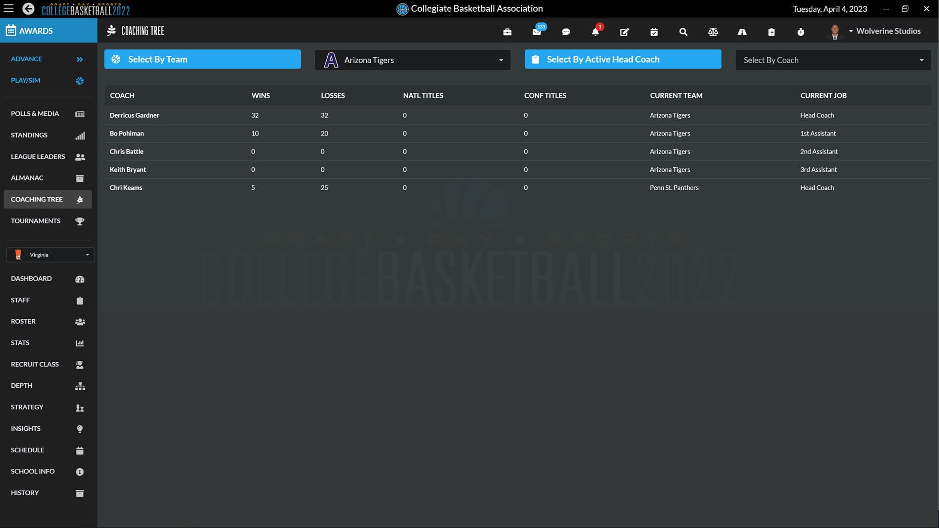 Screenshot for Draft Day Sports: College Basketball 2022