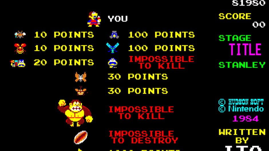 Screenshot for Donkey Kong 3: Dai Gyakushuu