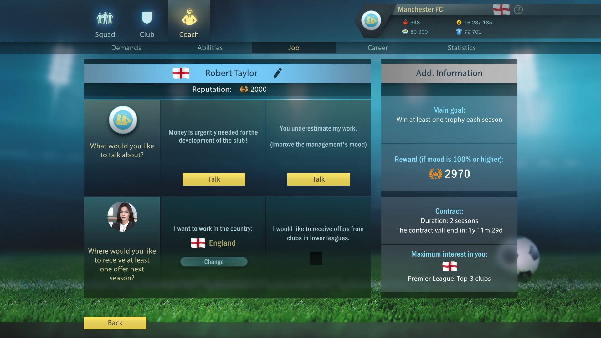 Screenshot for Football, Tactics & Glory: Manager's Journey