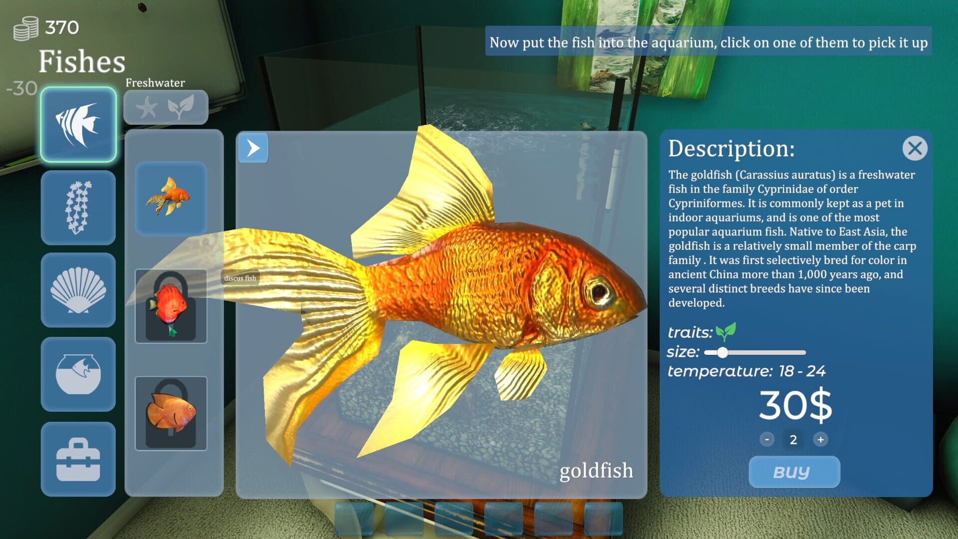 Screenshot for Aquarist