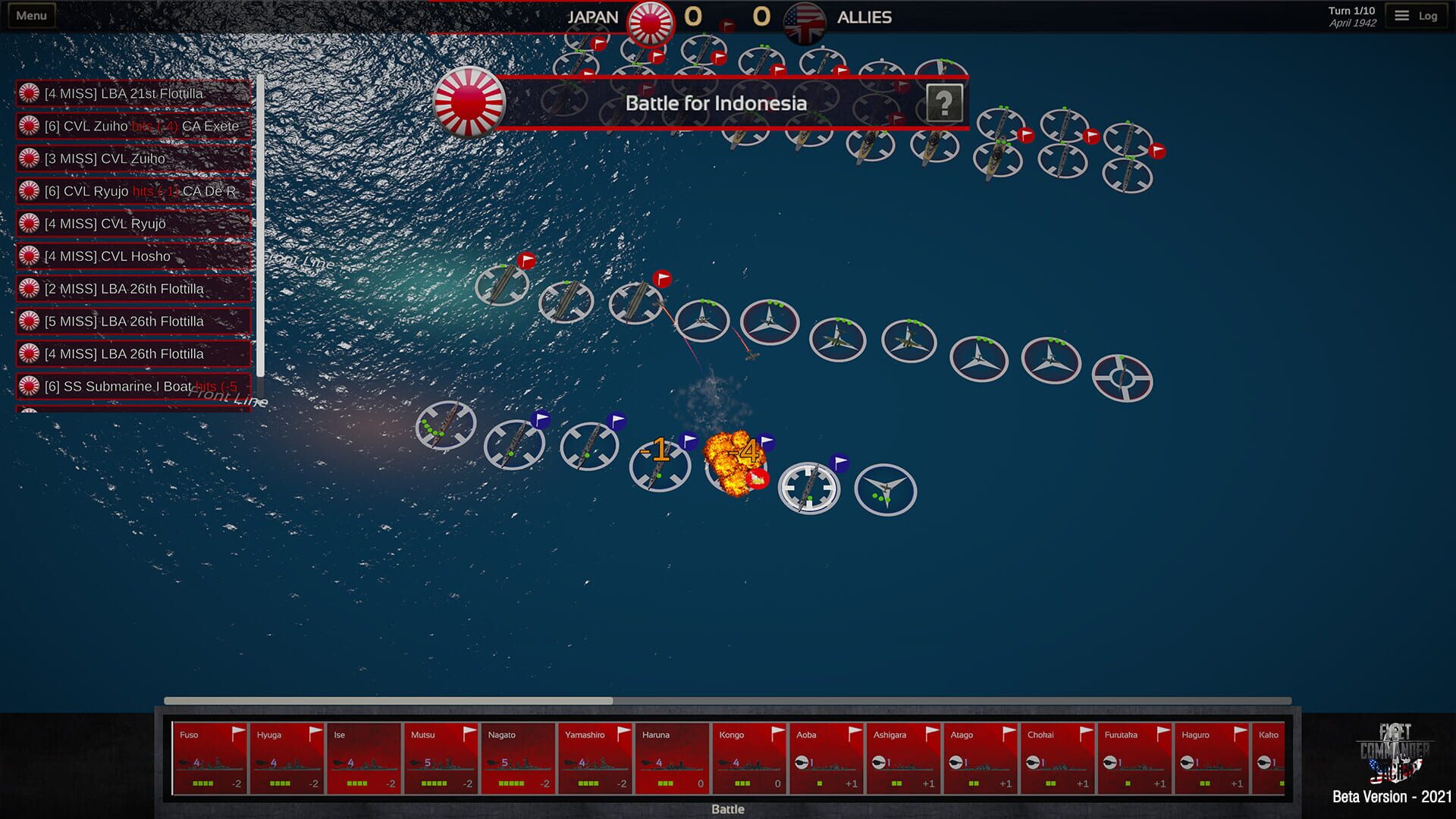Screenshot for Fleet Commander: Pacific