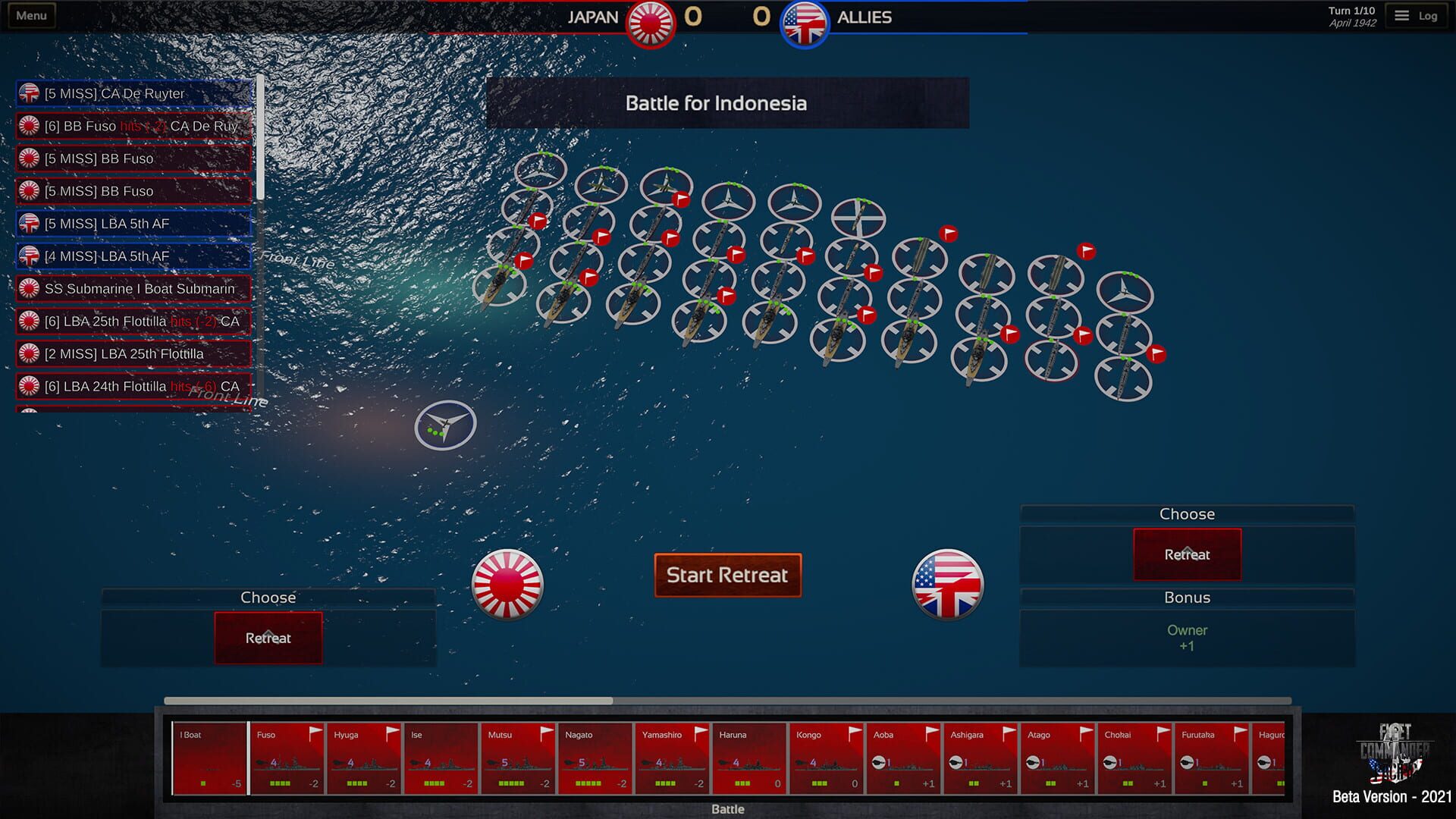 Screenshot for Fleet Commander: Pacific