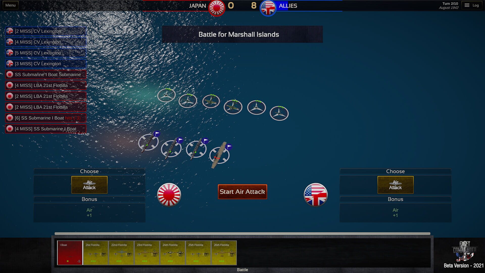Screenshot for Fleet Commander: Pacific