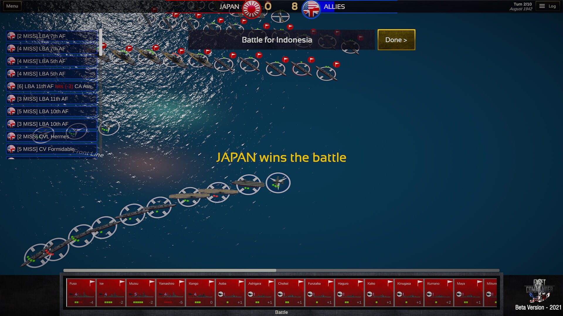 Screenshot for Fleet Commander: Pacific