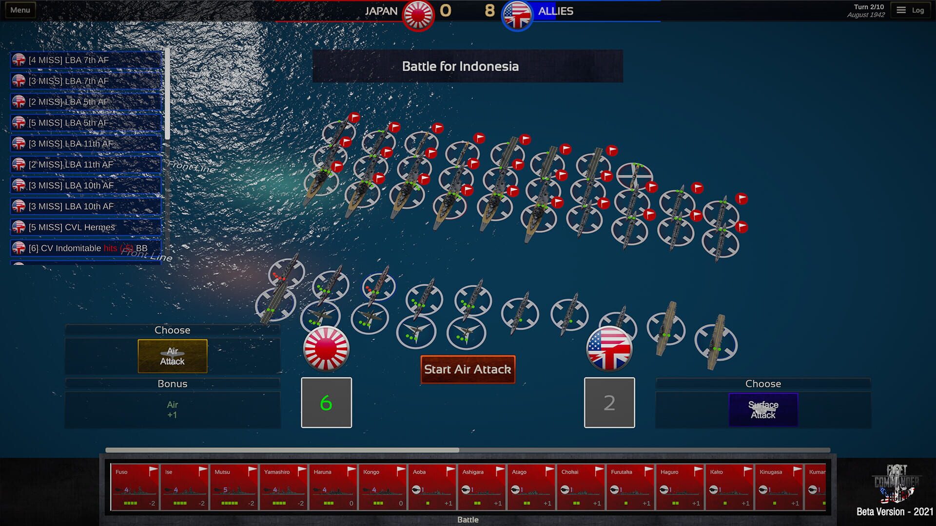 Screenshot for Fleet Commander: Pacific