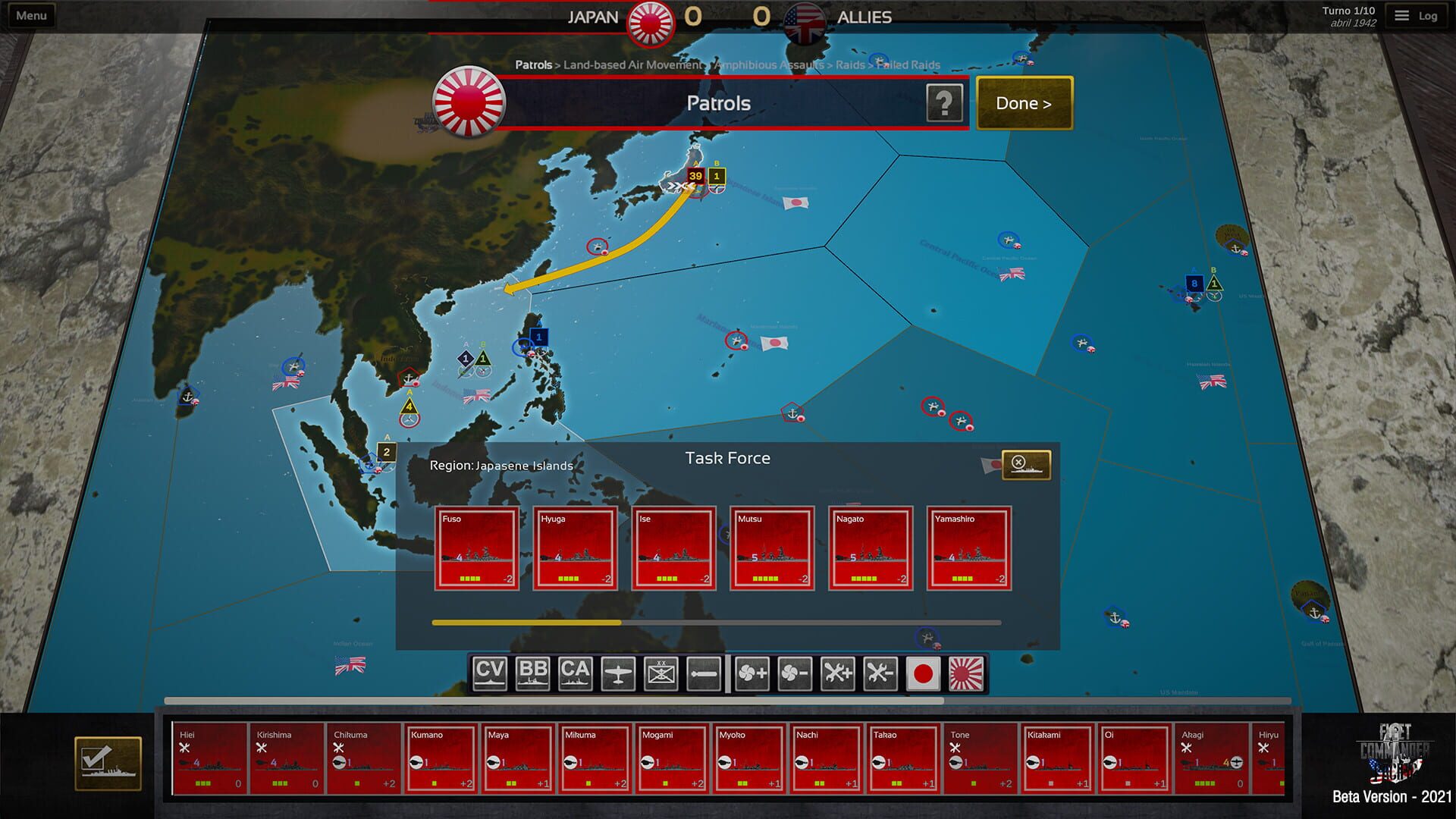 Screenshot for Fleet Commander: Pacific