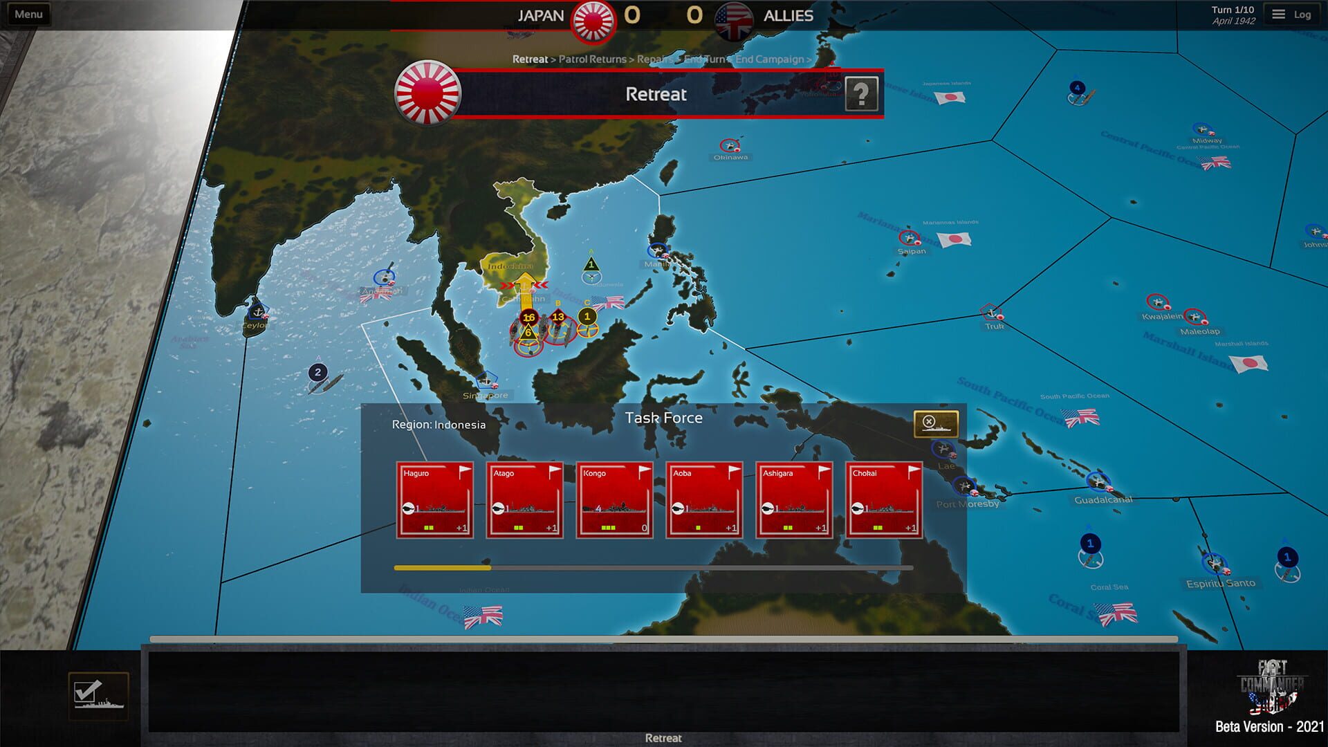Screenshot for Fleet Commander: Pacific