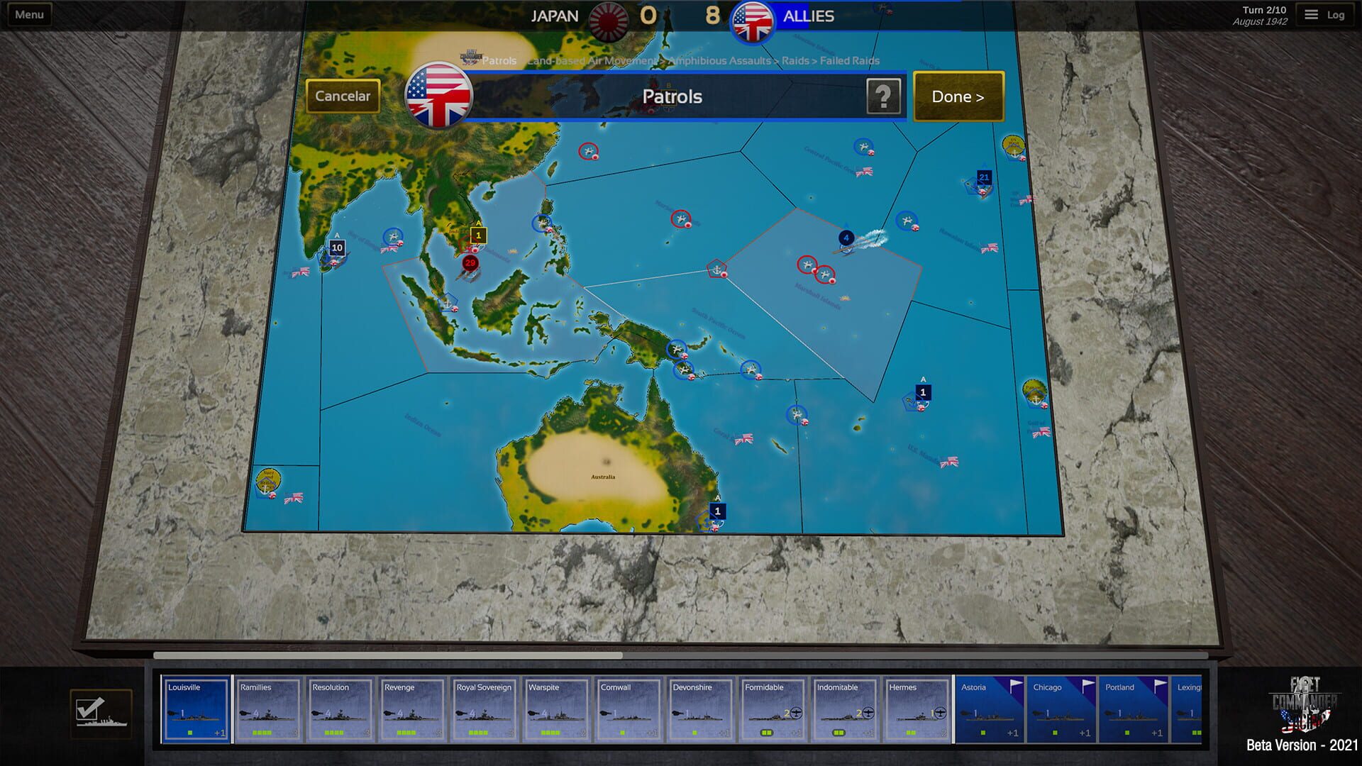 Screenshot for Fleet Commander: Pacific