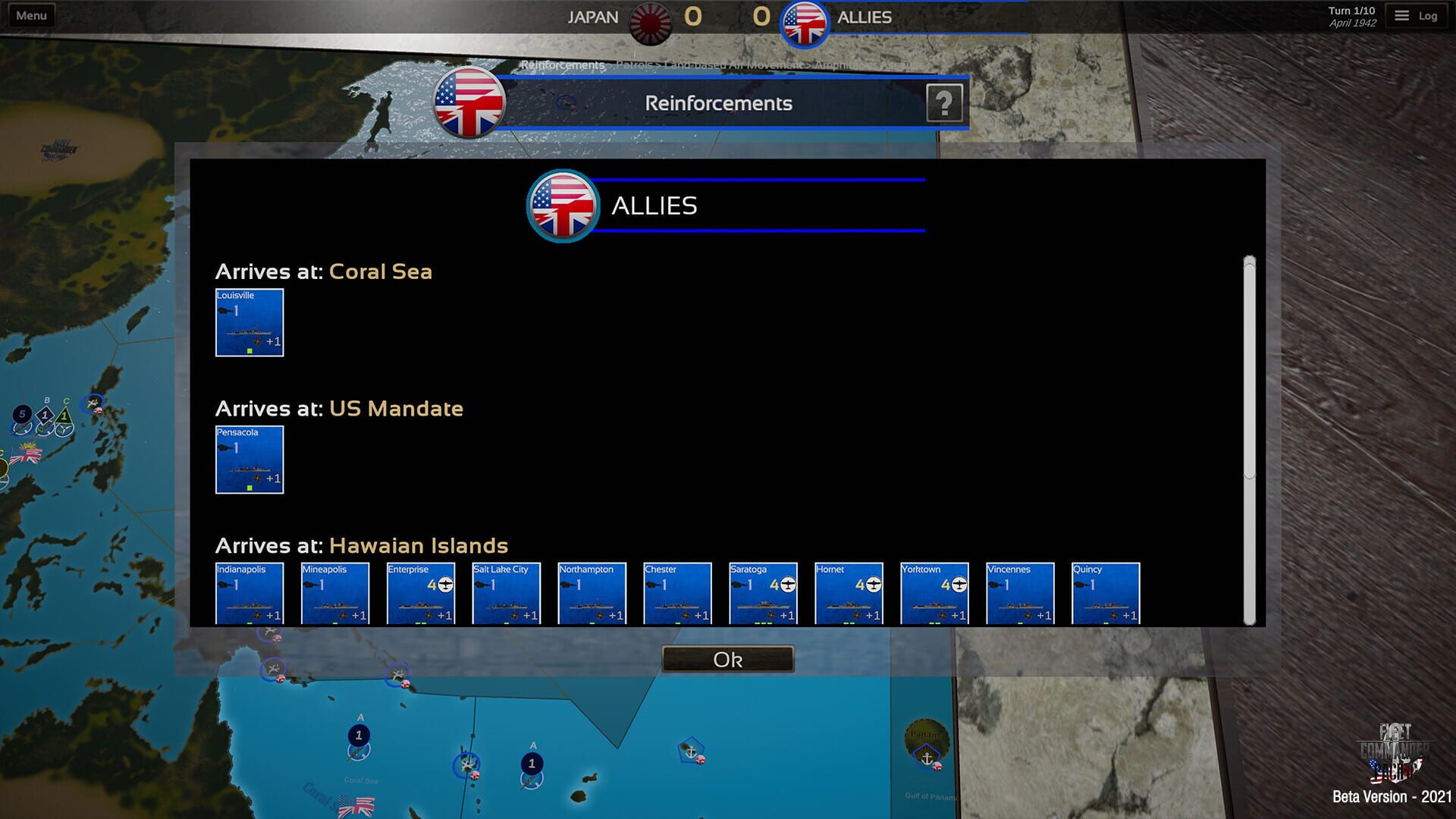 Screenshot for Fleet Commander: Pacific
