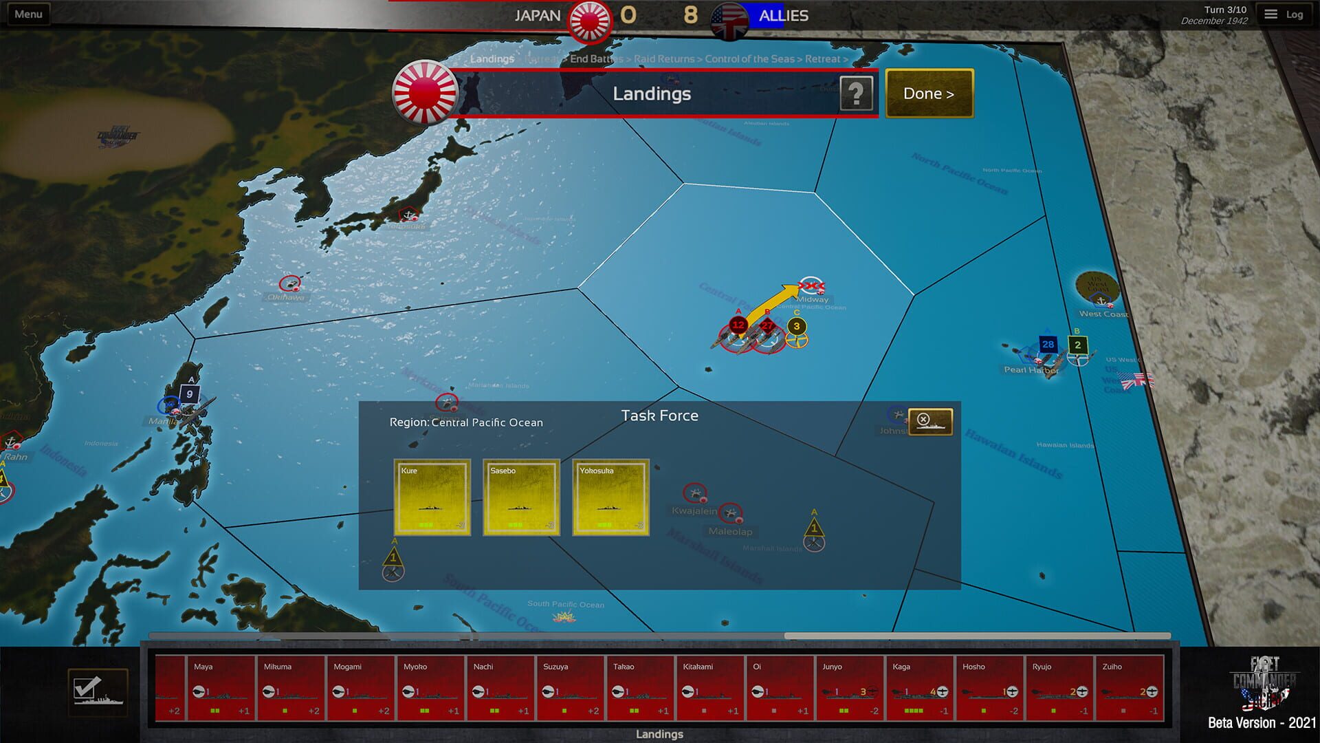 Screenshot for Fleet Commander: Pacific
