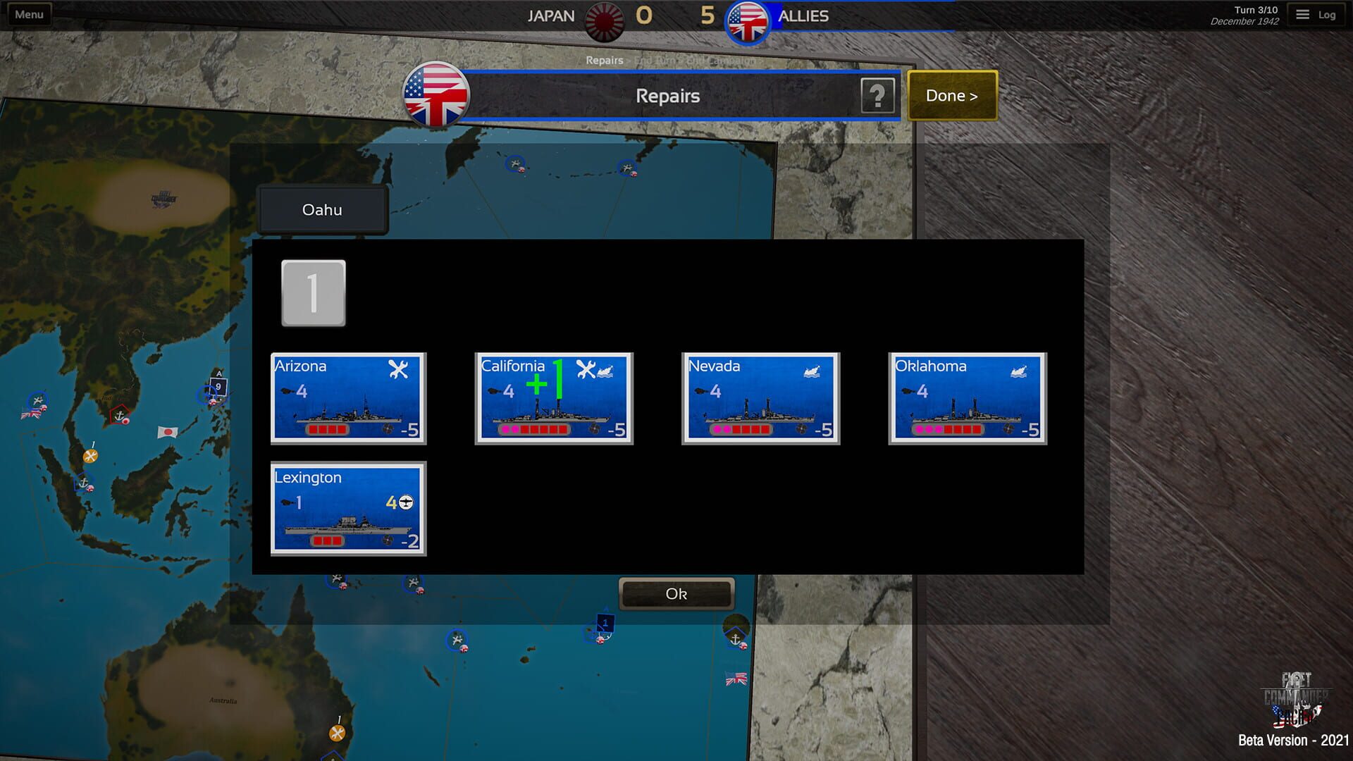 Screenshot for Fleet Commander: Pacific