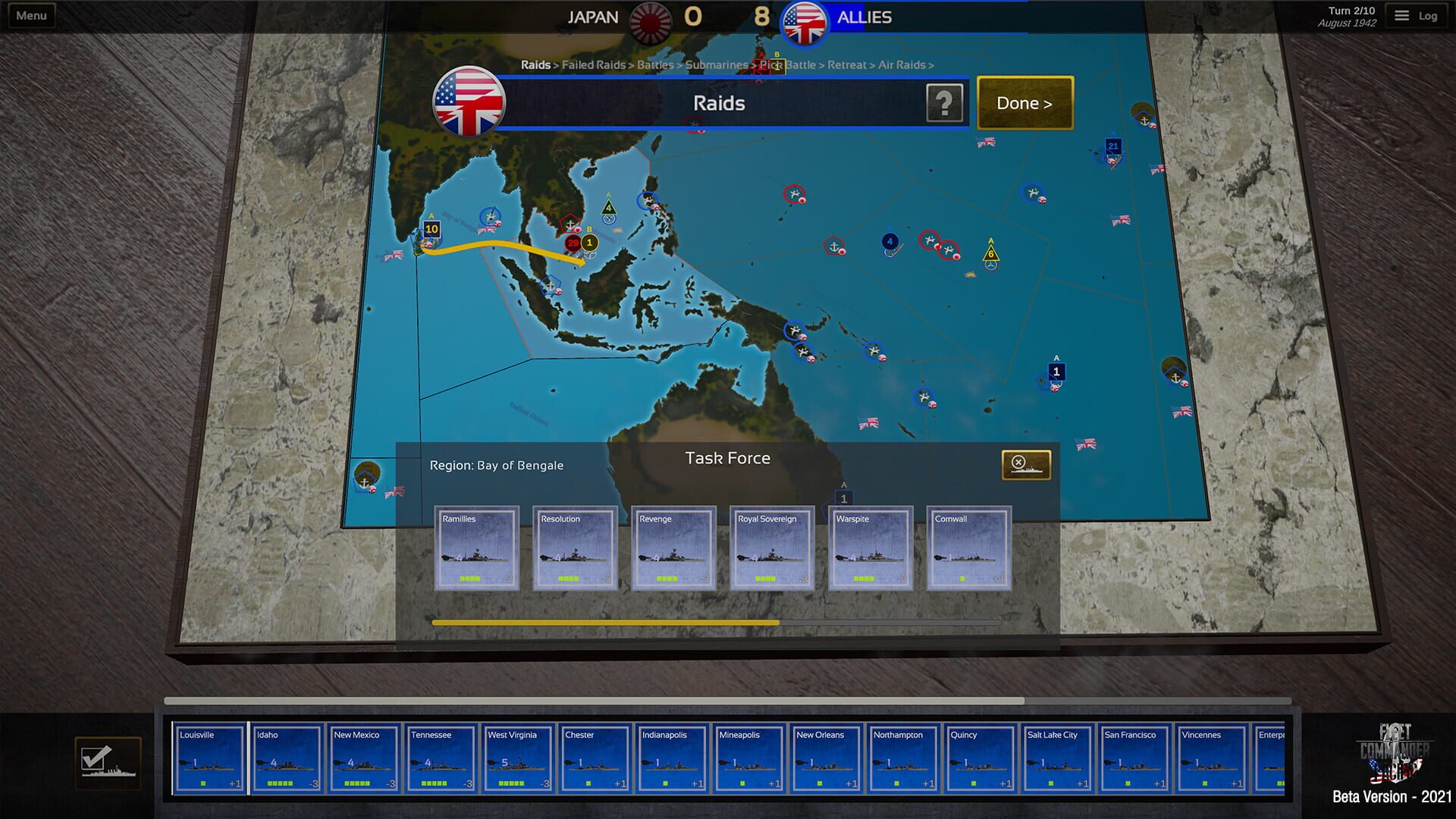 Screenshot for Fleet Commander: Pacific