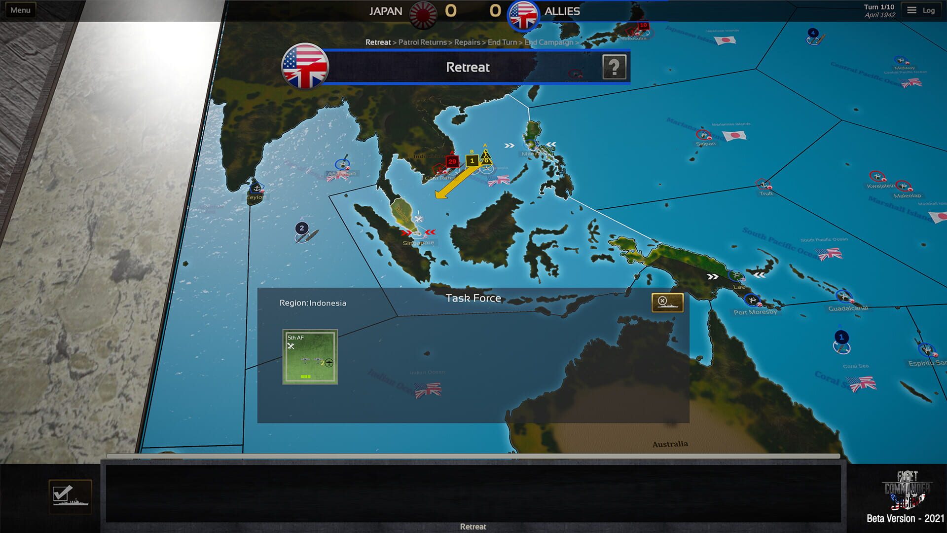 Screenshot for Fleet Commander: Pacific